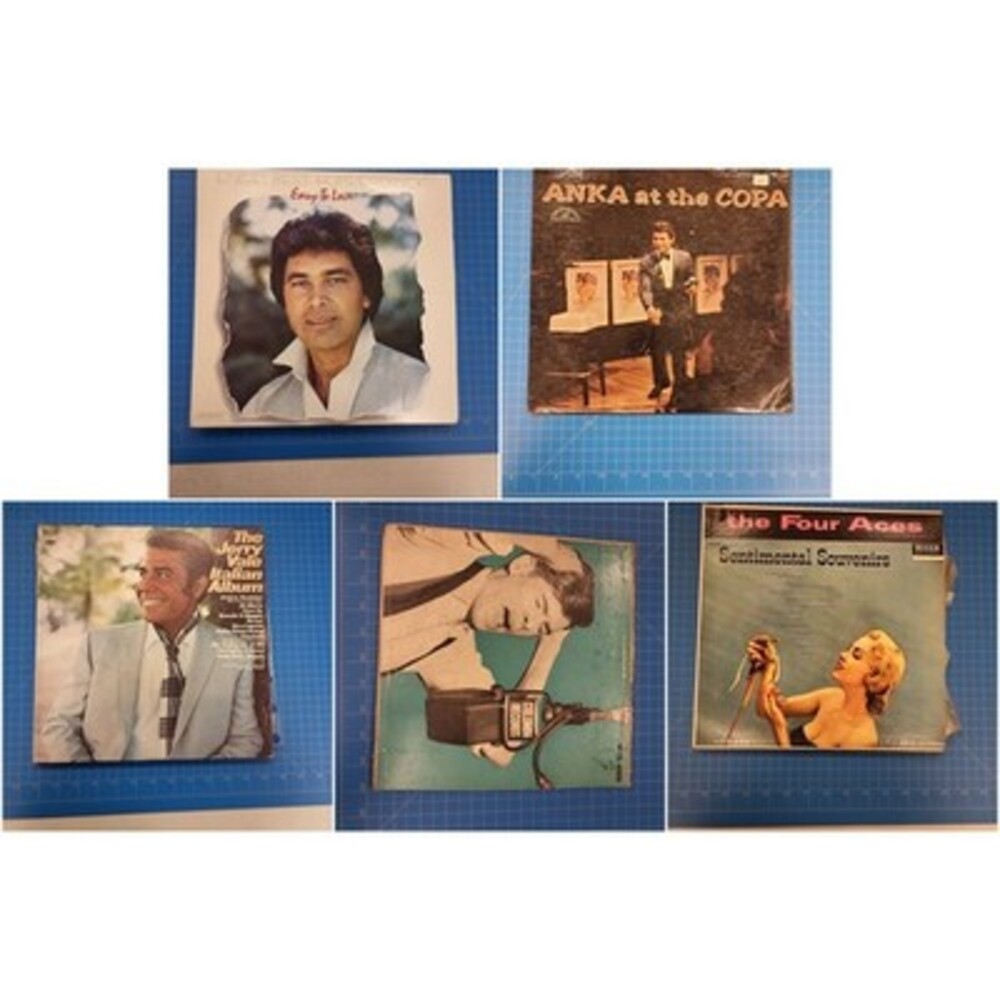 Lot of 5 Easy Listening Crooners Vinyl Records LP Aces Alberts Anka Buddy Cole
